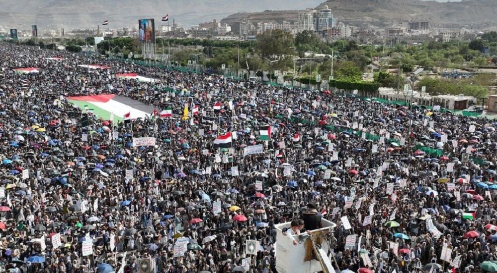 راهپیمایی میلیونی یمنی‌ها با عنوان «تبریک به ایران»