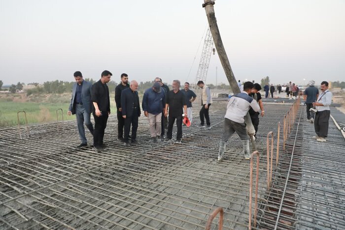 پیشرفت بیش از ۹۰ درصدی عملیات ساخت پل عنافچه شهرستان باوی