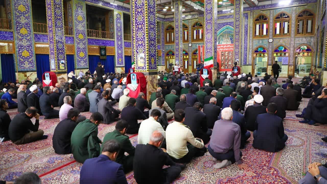 آیین گرامیداشت شهدای تجاوز رژیم صهیونیستی در یزد