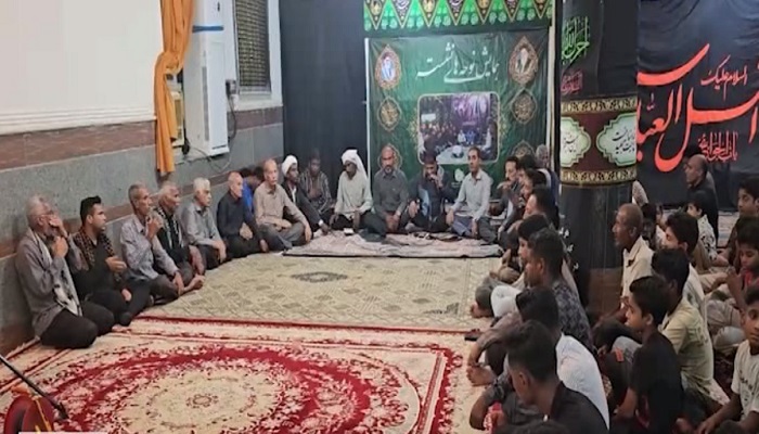 برگزاری نوحه‌های سنتی نشسته در بخش شمیل