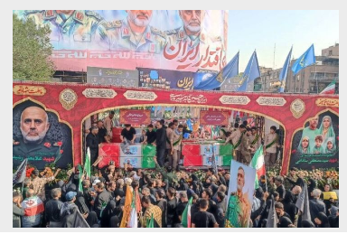 همبستگی ملت ایران در مراسم تشییع شهدای اقتدار تهران