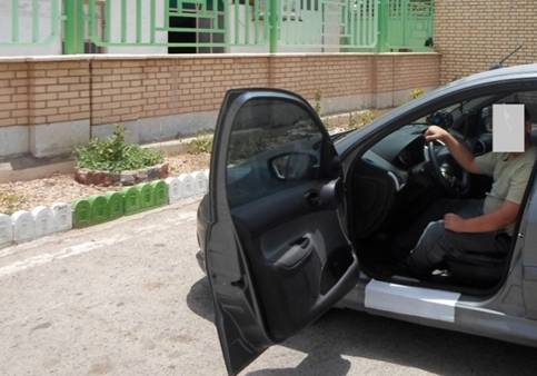 توقیف خودرو پژو ۲۰۶ با رانندگی نوجوان ۱۳ ساله در نایین