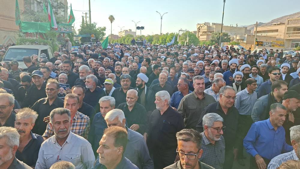 تشییع پیکر سردار سرلشکر فضل اله نوذری در کازرون