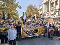 راهپیمایی بشارت نصر در قزوین