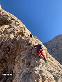 نجات مرد ۵۱ ساله در ارتفاعات کوه سالوک اسفراین