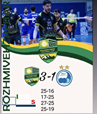 برد شیرین روژمیوه مریوان در رقابت‌های لیگ دسته یکم والیبال