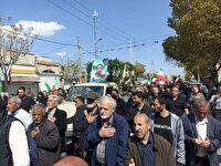 مراسم تشییع پیکر مطهر شهید سروان «هدایت دانشور»
