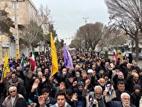 تجمع مردم نقاط مختلف استان در حمایت از آرمان‌های ارزشمند انقلاب + فیلم