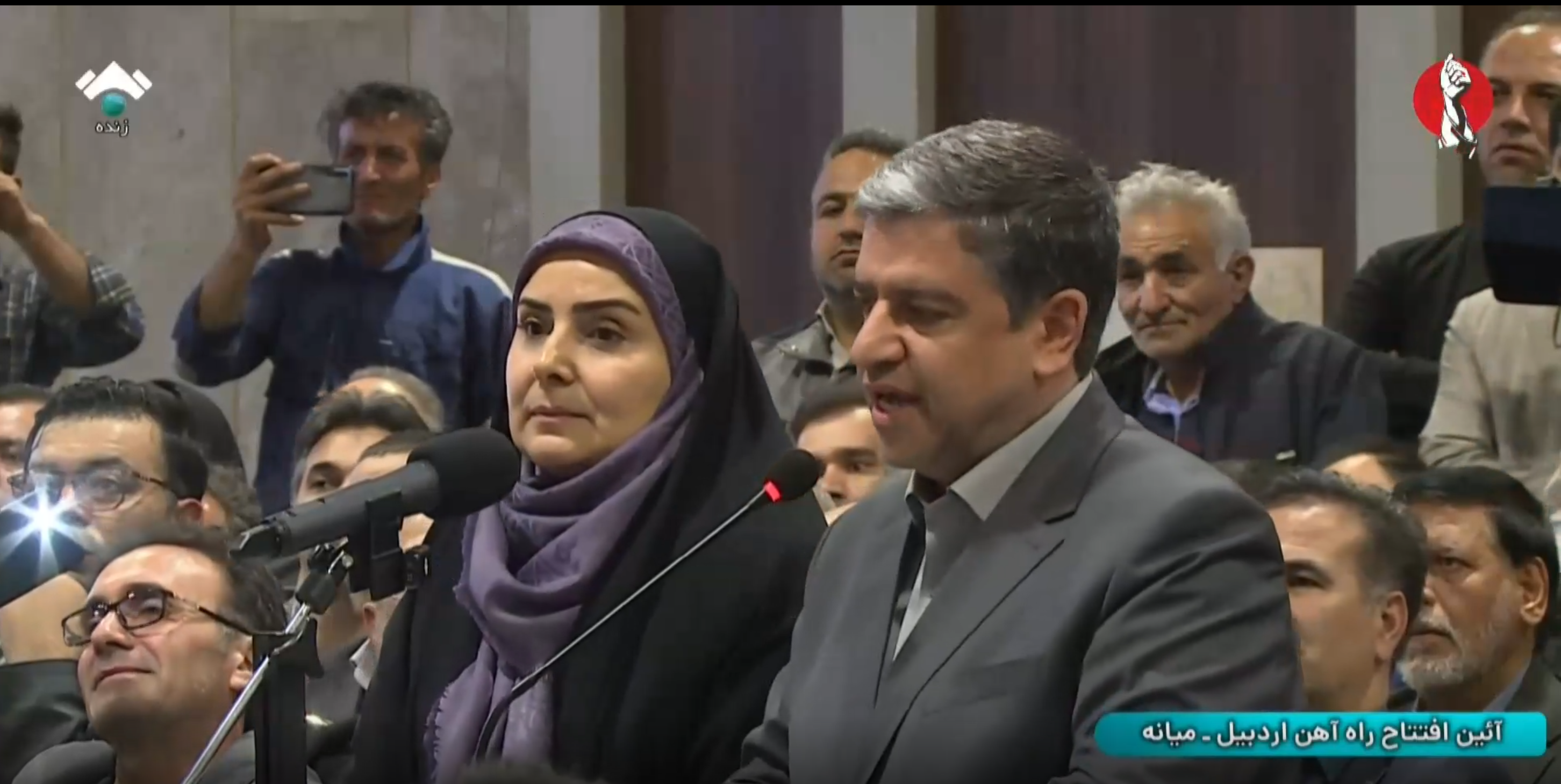 افتتاح رسمی راه آهن اردبیل افتتاح رسمی راه آهن اردبیل
