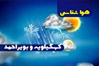 پیش‌بینی جوی کهگیلویه و بویراحمد تا پنج روز آینده