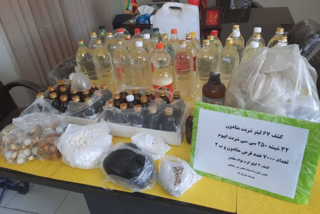 کشف ۷ هزار قرص غیر مجاز متادون در نیشابور کشف ۷ هزار قرص غیر مجاز متادون در نیشابور