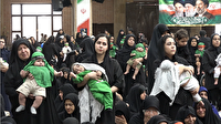آیین معنوی «شیرخوارگان حسینی» در گرگان به یاد علی اصغرهای زمانه در جنگ اخیر