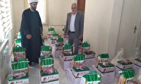 توزیع بسته‌های معیشتی بین خانواده‌های زندانی شهرستان پلدشت 