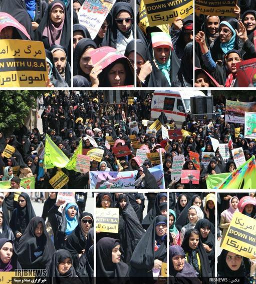 تصاویری از حضور پرشور بانوان دلفانی در راهپیمایی روز جهانی قدس